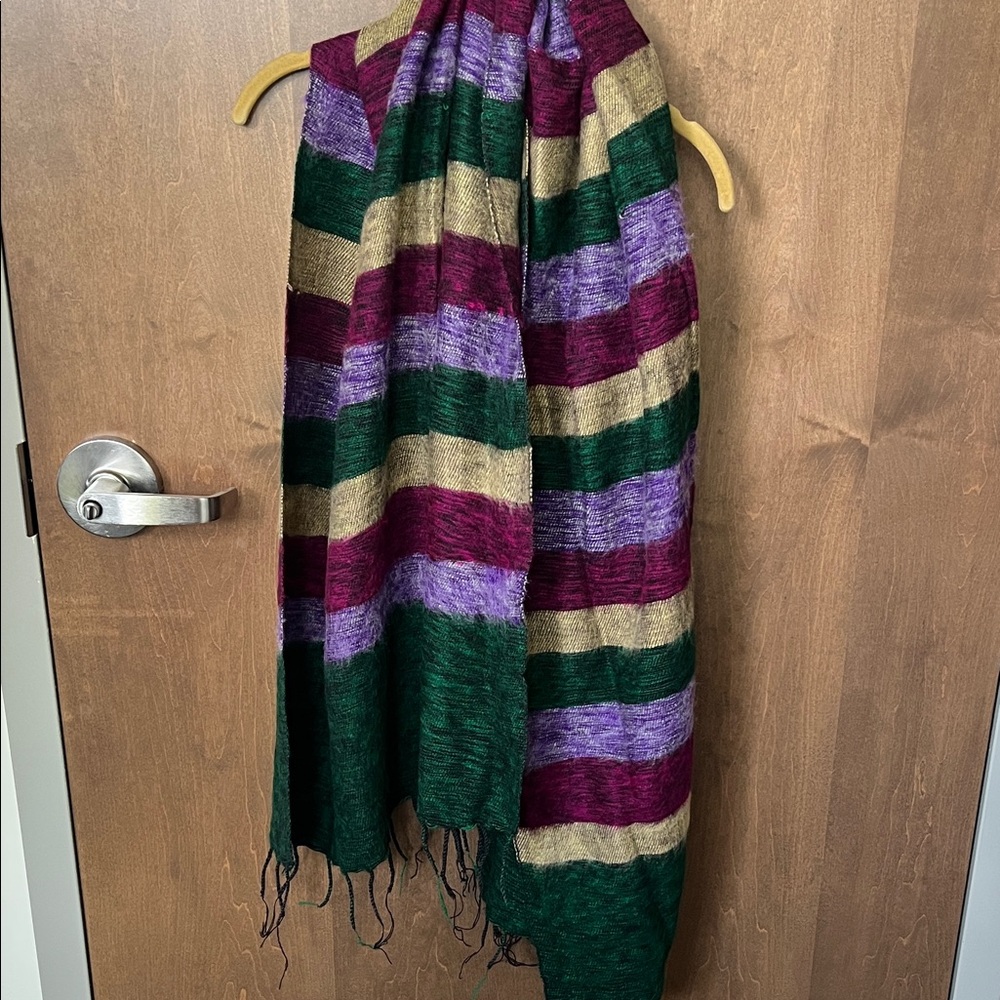 🧣 Ultra-Soft Wool Feel Scarf | South American Artisan Style